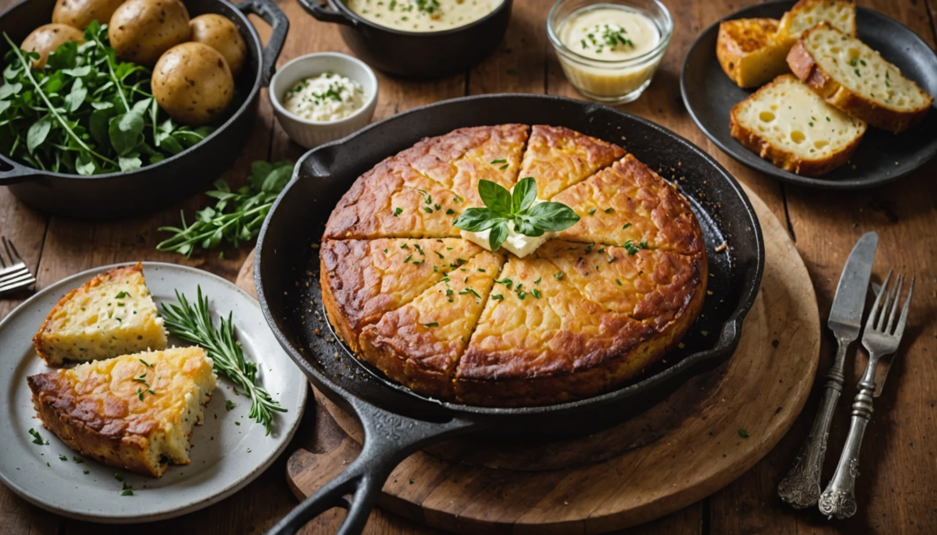 gâteau de pommes de terre à la poêle