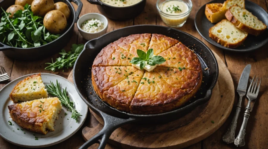 gâteau de pommes de terre à la poêle